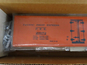 O 2-Rail All-Nation 3560 PFE Pacific Fruit UP/SP 40' Wood Reefer #20072 Kit