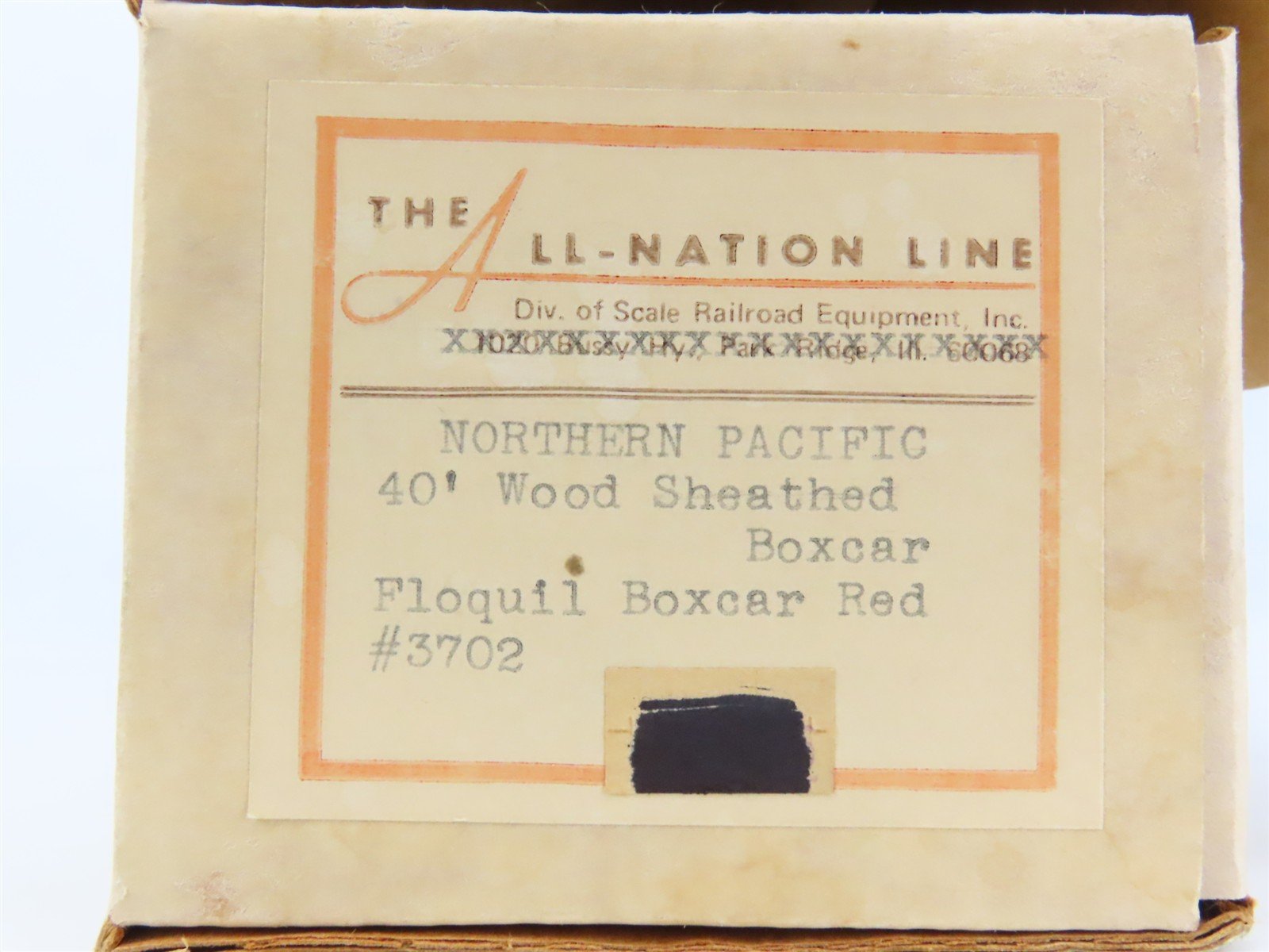 O Scale 2-Rail All-Nation 3702 NP Northern Pacific 40' Wood Boxcar #9936 Kit
