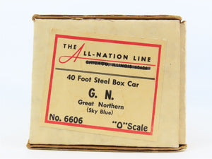 O Scale 2-Rail All-Nation 6606 GN Great Northern 40' Steel Boxcar #11450 Kit