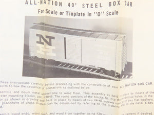 O Scale 2-Rail All-Nation 6606 GN Great Northern 40' Steel Boxcar #11450 Kit