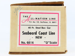 O 2-Rail All-Nation 6616 SCL Seaboard Coast Line 40' Steel Boxcar #824421 Kit