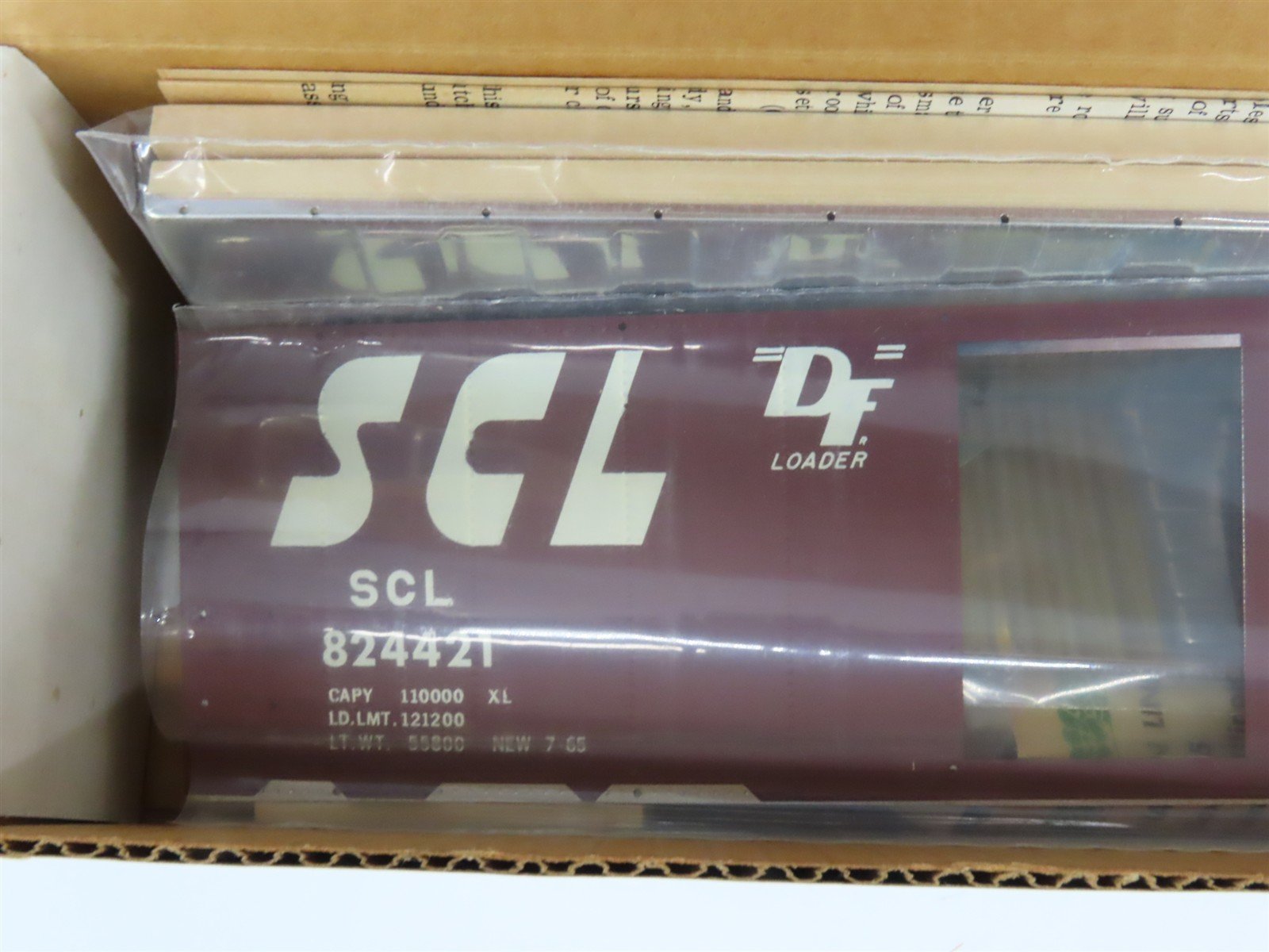 O 2-Rail All-Nation 6616 SCL Seaboard Coast Line 40' Steel Boxcar #824421 Kit