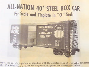 O 2-Rail All-Nation 6611 SLSF Frisco 40' Steel Boxcar #824421 Kit