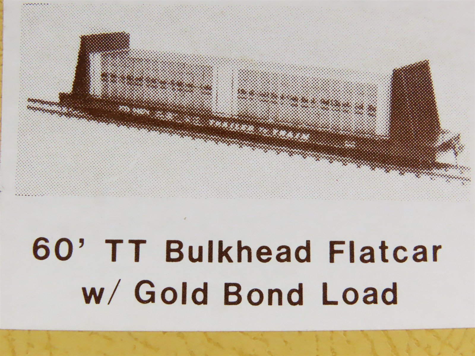 O Scale 2-Rail Gloor Craft 510 Trailer Train 60' Bulkhead Flatcar Kit w/Load
