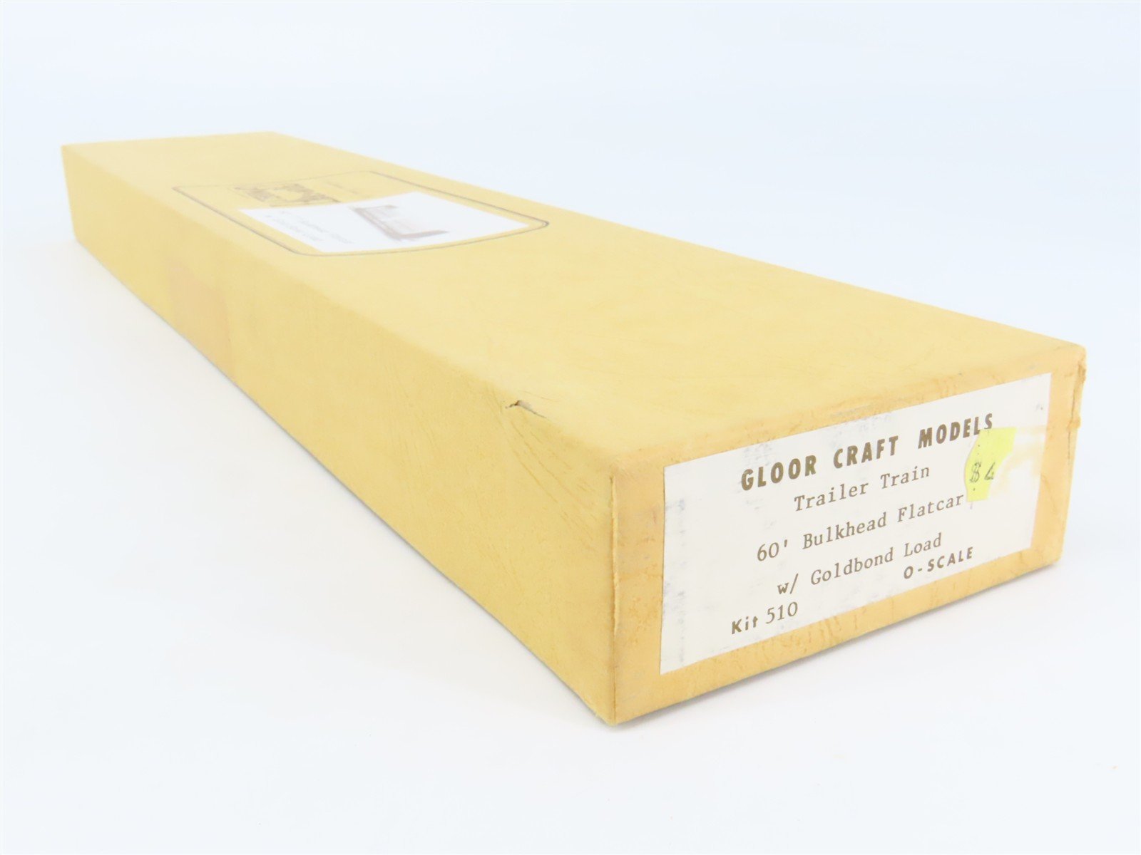 O Scale 2-Rail Gloor Craft 510 Trailer Train 60' Bulkhead Flatcar Kit w/Load