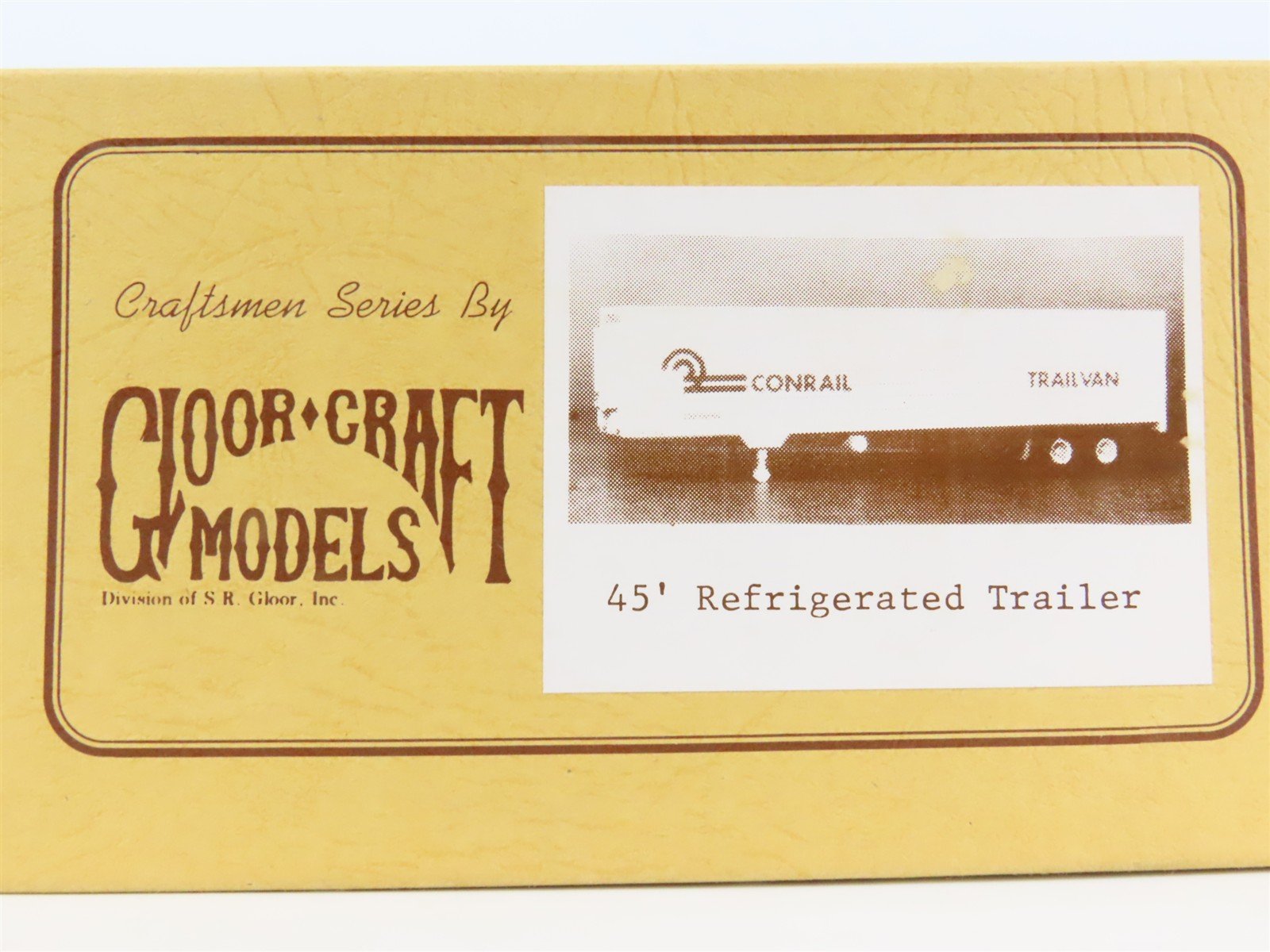 O Scale 2-Rail Gloor Craft 557 Undecorated 45' Refrigerated Trailer Kit