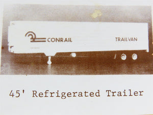 O Scale 2-Rail Gloor Craft 557 Undecorated 45' Refrigerated Trailer Kit