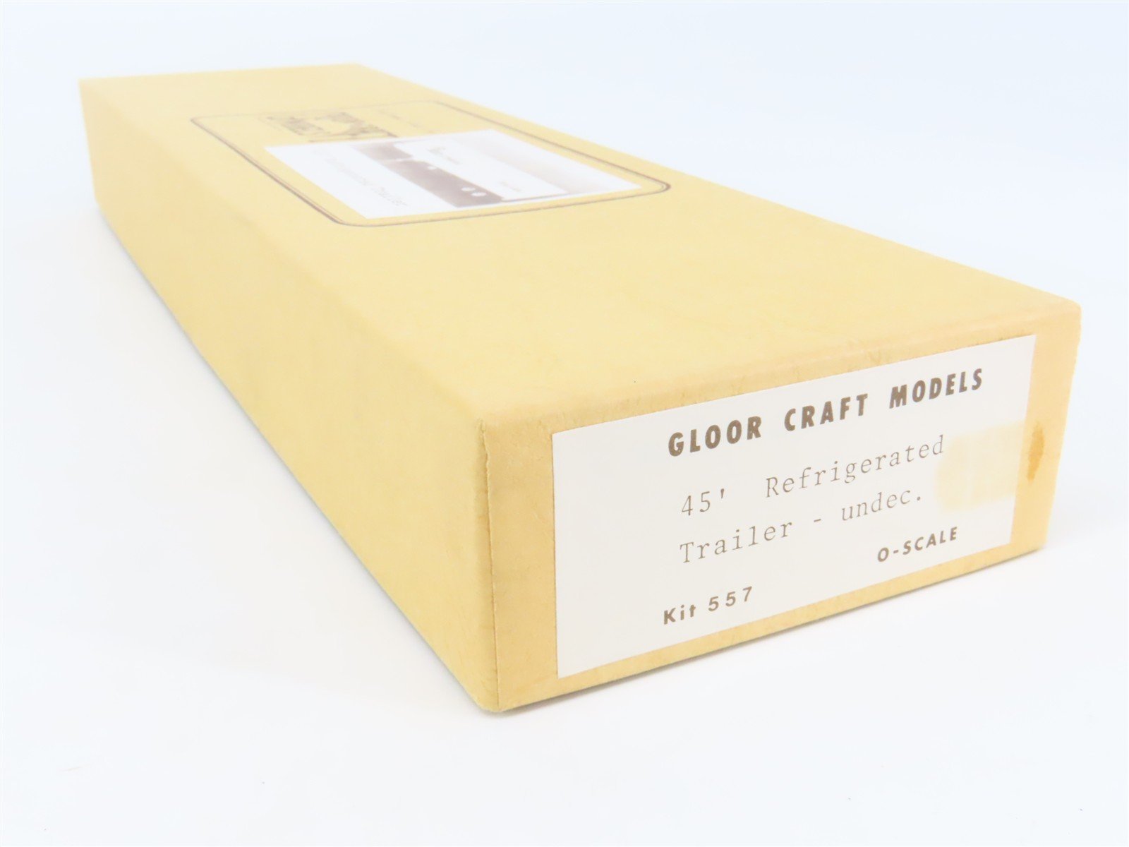 O Scale 2-Rail Gloor Craft 557 Undecorated 45' Refrigerated Trailer Kit