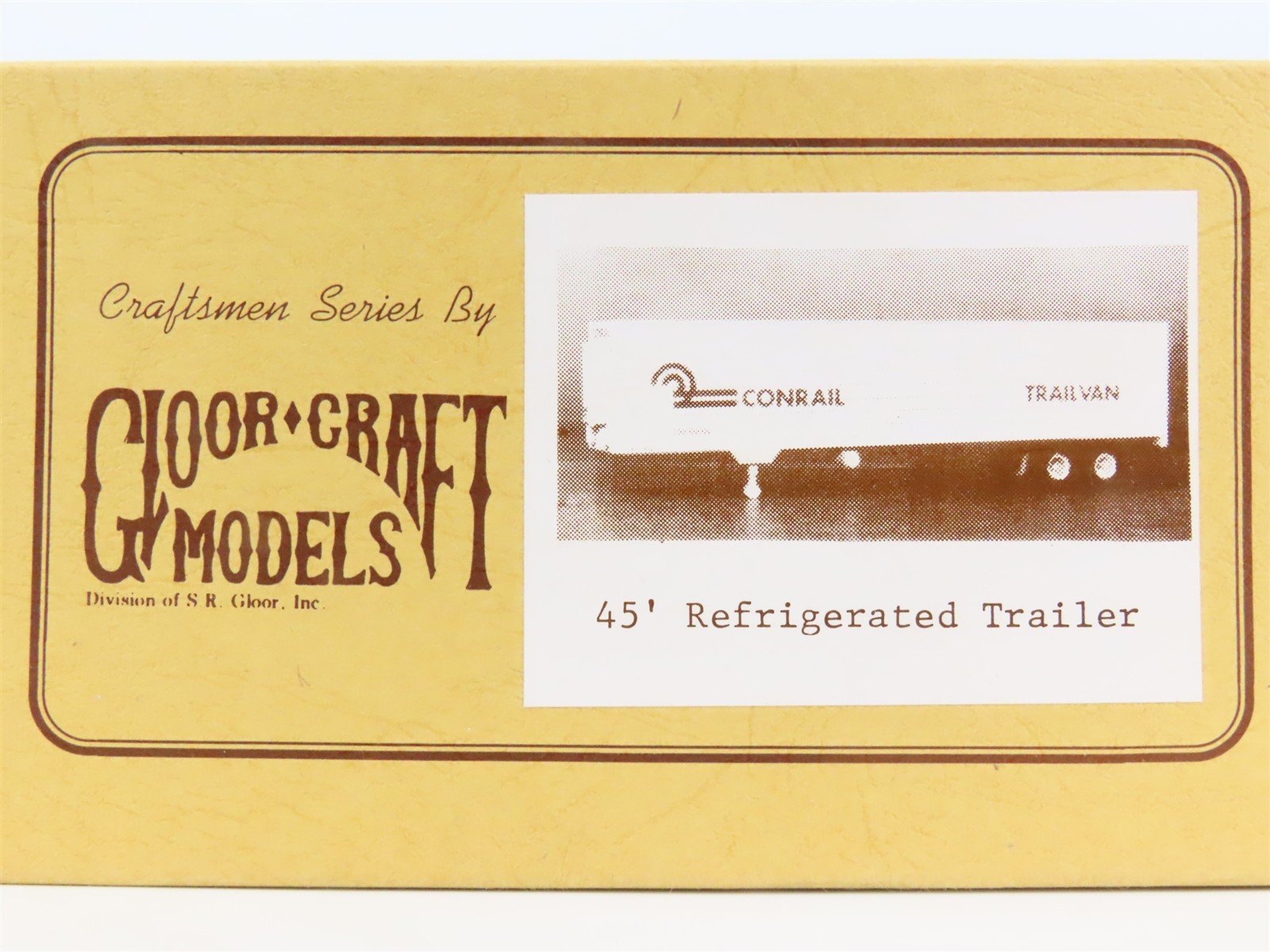 O Scale 2-Rail Gloor Craft 557 Undecorated 45' Refrigerated Trailer Kit