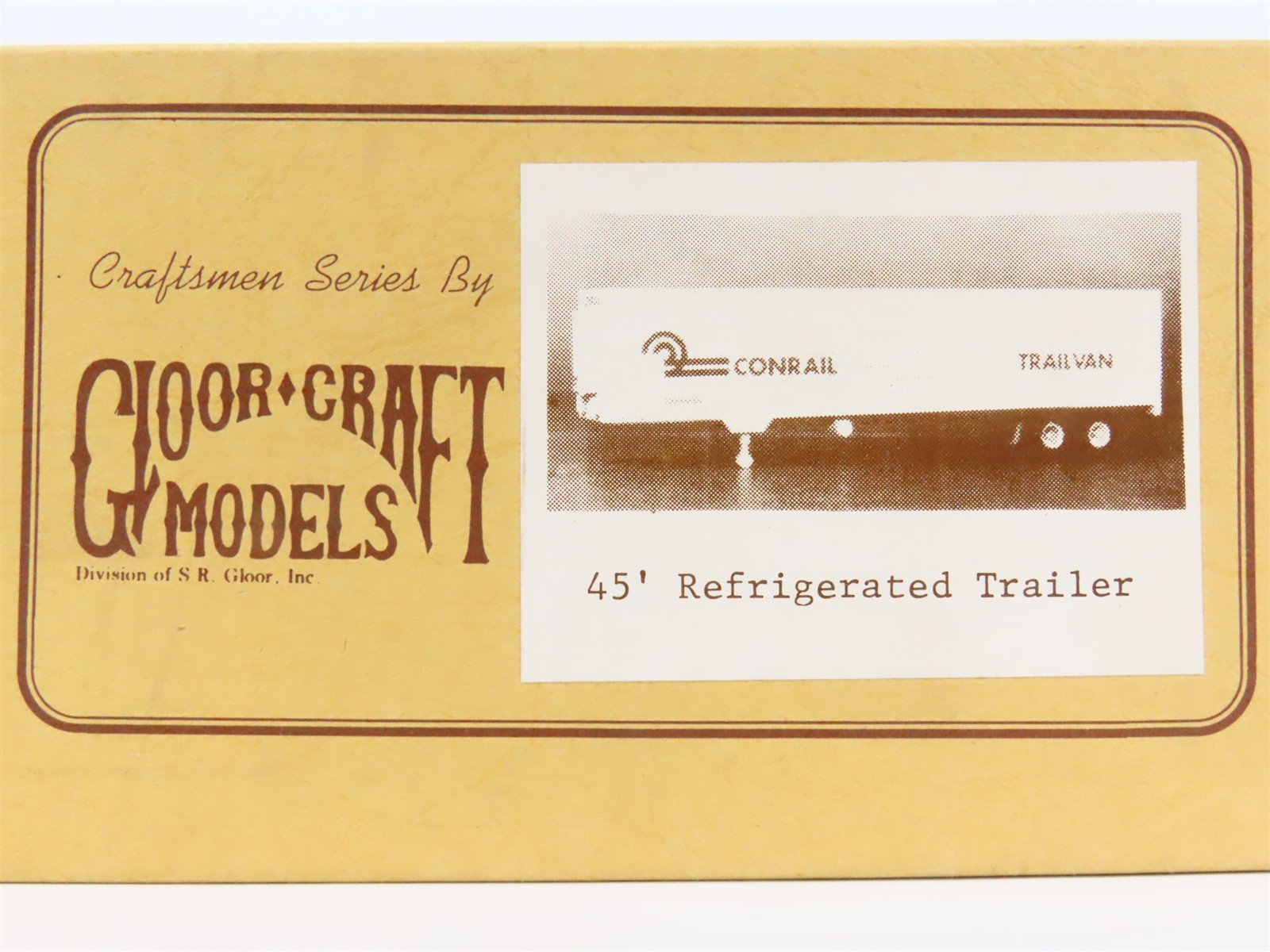 O Scale 2-Rail Gloor Craft 557 Undecorated 45' Refrigerated Trailer Kit
