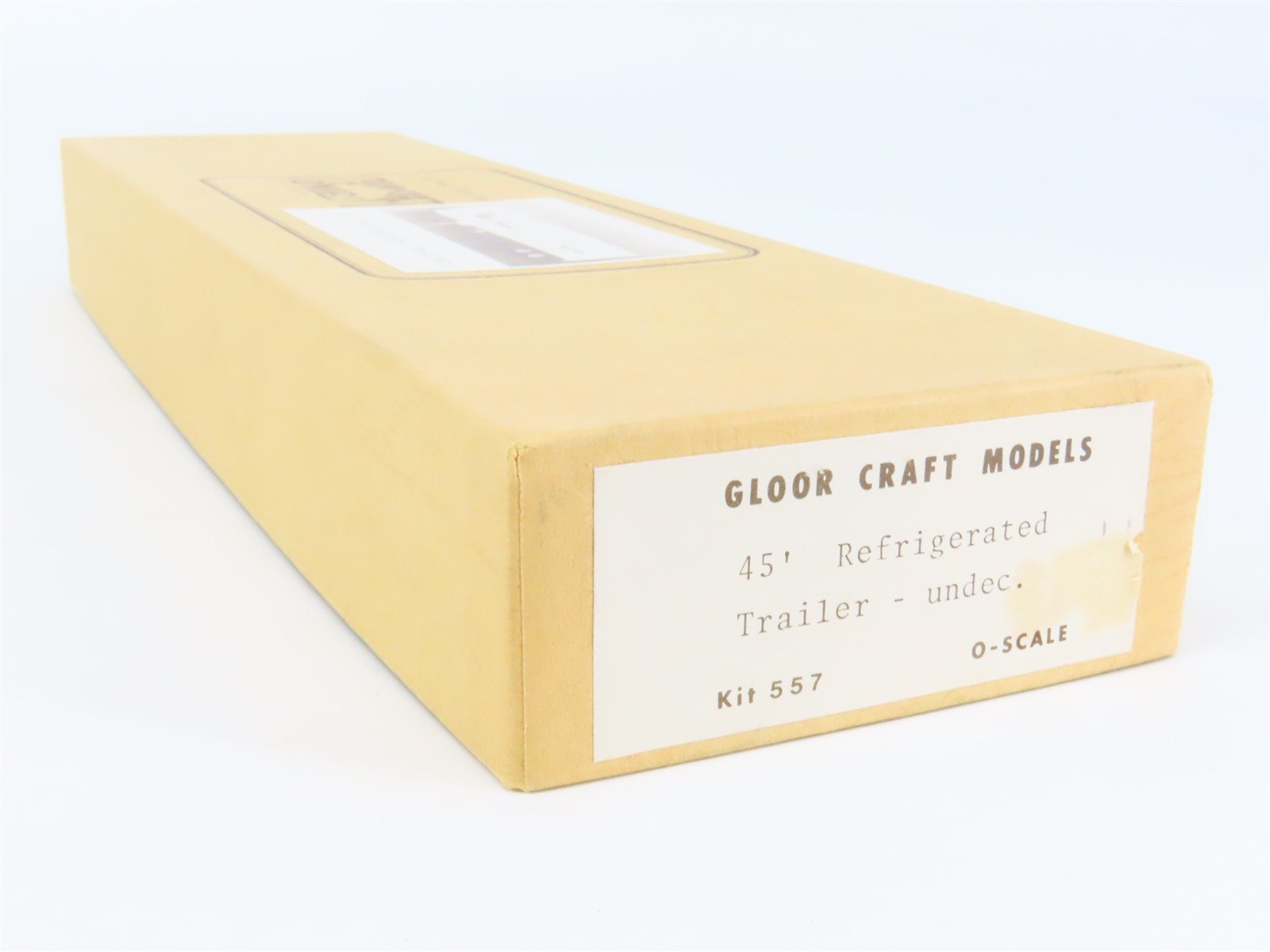 O Scale 2-Rail Gloor Craft 557 Undecorated 45' Refrigerated Trailer Kit