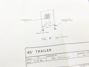 O Scale 2-Rail Gloor Craft 557 Undecorated 45' Refrigerated Trailer Kit