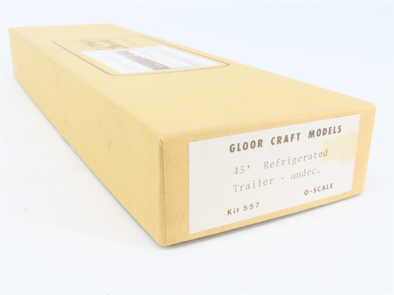 O Scale 2-Rail Gloor Craft 557 Undecorated 45' Refrigerated Trailer Kit