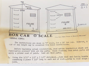 O Scale 2-Rail Ye Olde Huff-N-Puff 801 Undecorated 36' Wood Boxcar Kit