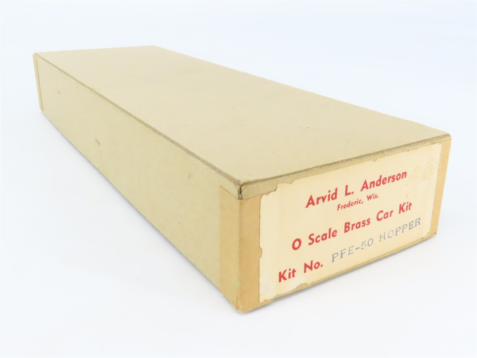 O Scale 2-Rail Arvid L. Anderson PFE-50 Undecorated BRASS Hopper Car Kit