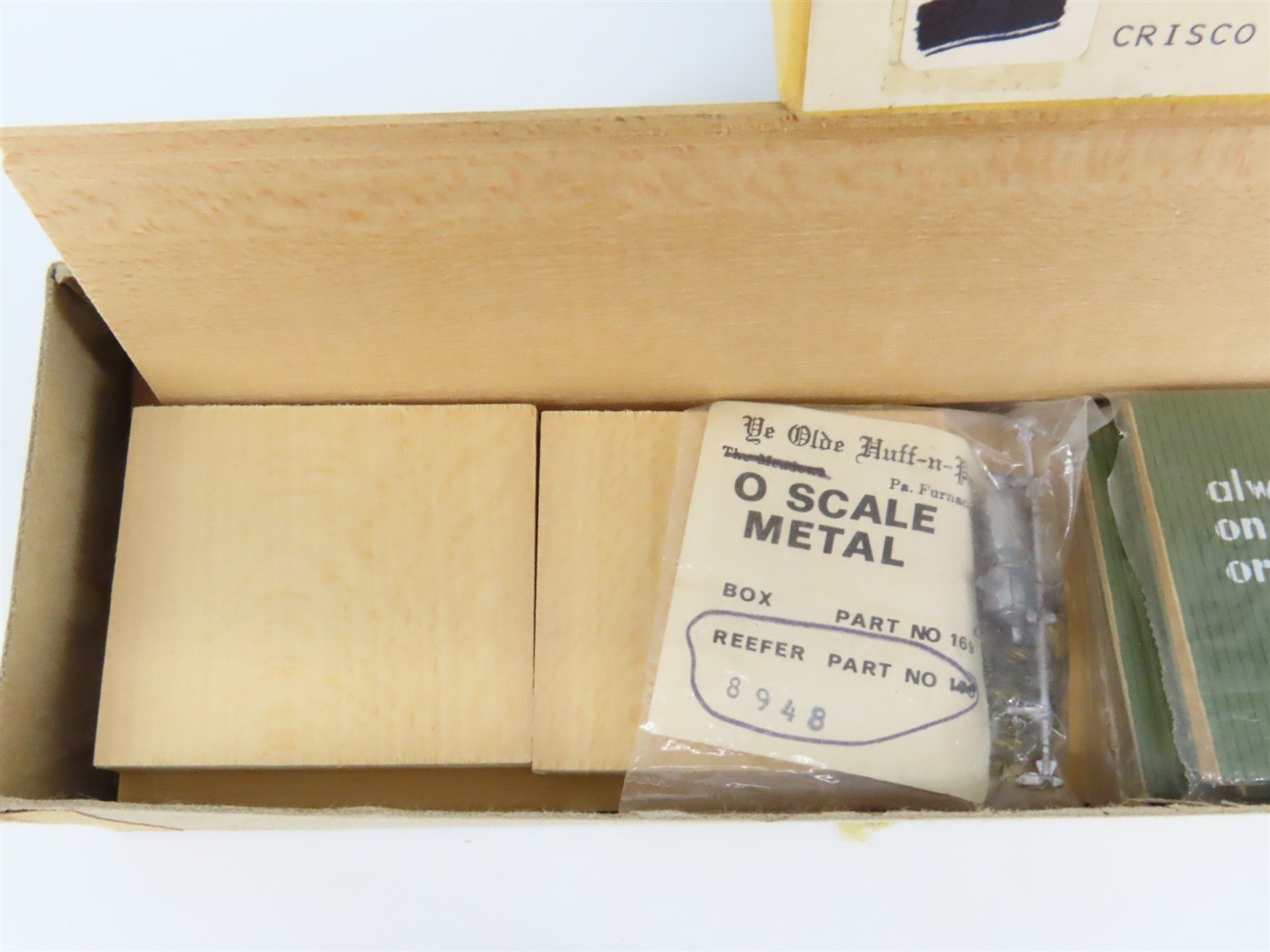 O 2-Rail Ye Olde Huff-N-Puff 722 PGRX Crisco 40' Wood Reefer #4167 Kit