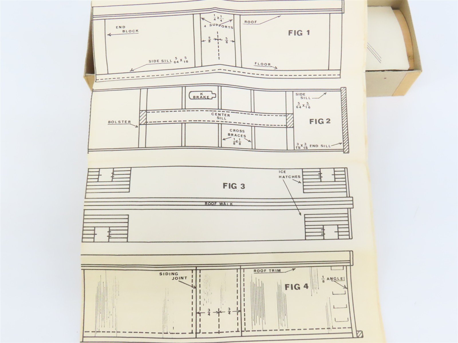 O 2-Rail Ye Olde Huff-N-Puff 722 PGRX Crisco 40' Wood Reefer #4167 Kit