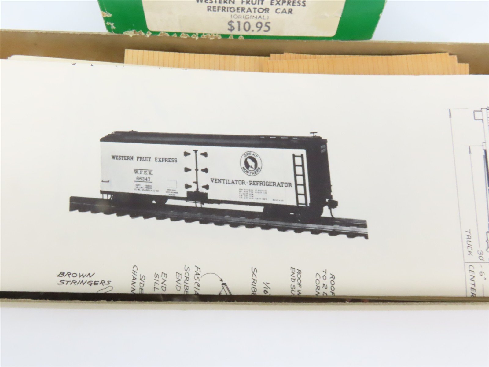 O Scale 2-Rail Suncoast 506 WFE Western Fruit Express 40' Reefer Car Kit