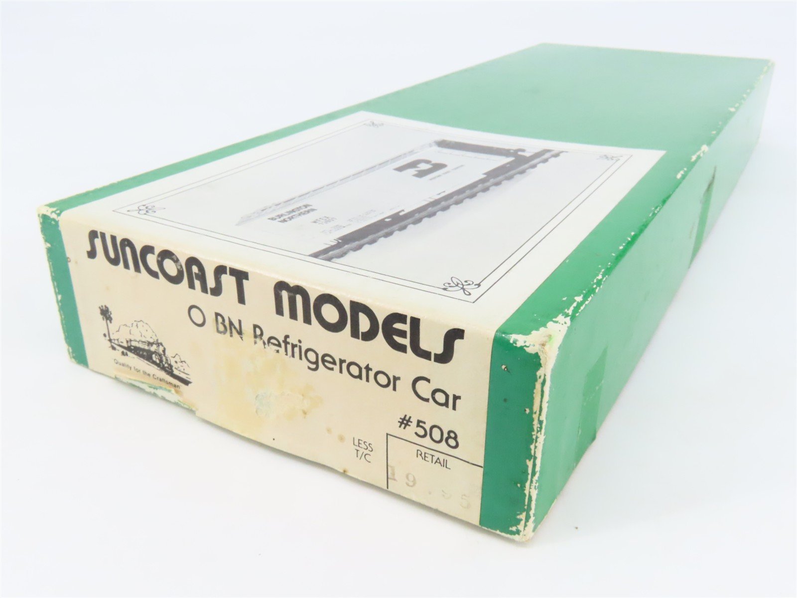 O Scale 2-Rail Suncoast 508 BN Burlington Northern 40' Reefer Car Kit