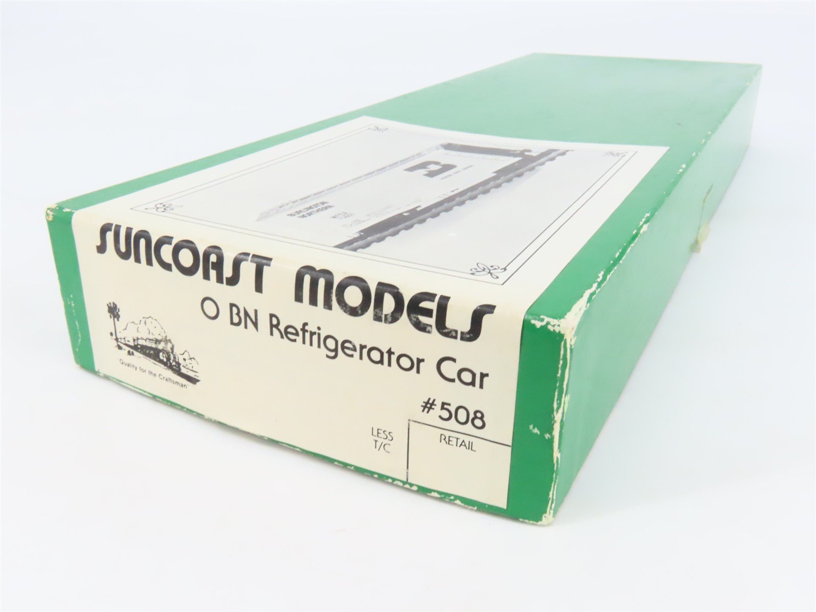 O Scale 2-Rail Suncoast 508 BN Burlington Northern 40' Reefer Car Kit