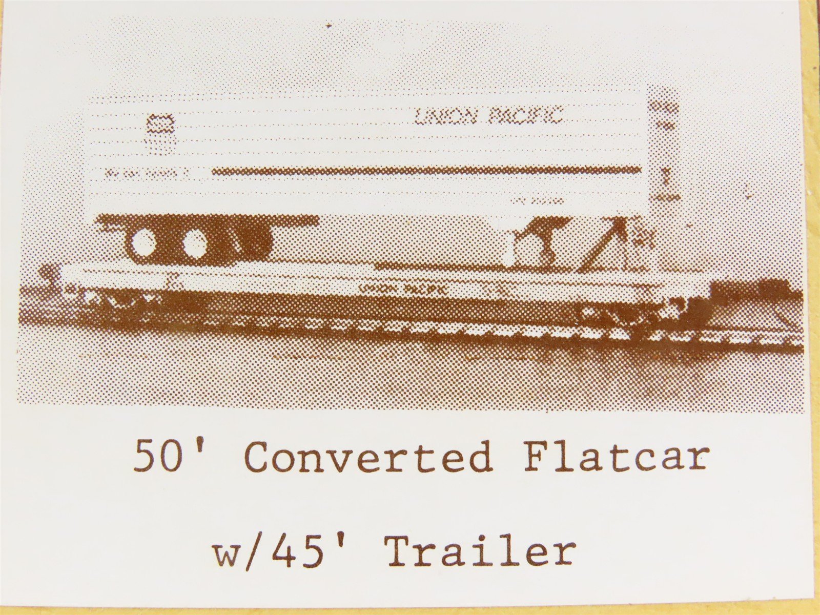 O Scale 2-Rail Gloor Craft 556 50' Converted Flatcar Kit w/45' Trailer Load