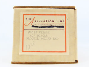 O Scale 2-Rail All-Nation 6622 WAB Wabash 40' Boxcar #89571 Kit