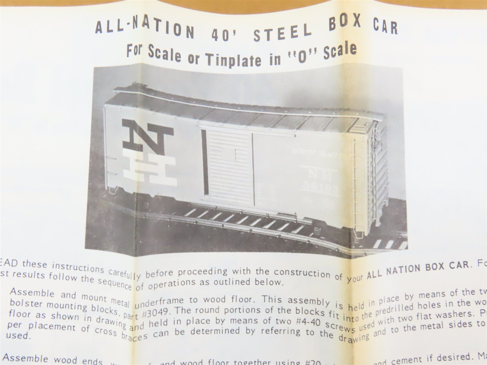 O Scale 2-Rail All-Nation 6622 WAB Wabash 40' Boxcar #89571 Kit