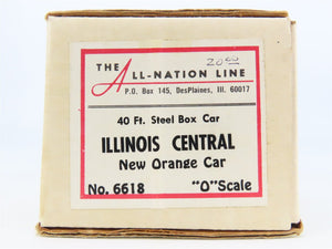 O Scale 2-Rail All-Nation 6618 IC Illinois Central 40' Steel Boxcar #120681 Kit