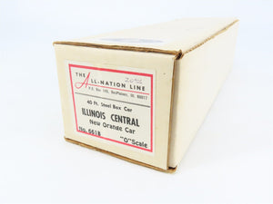O Scale 2-Rail All-Nation 6618 IC Illinois Central 40' Steel Boxcar #120681 Kit