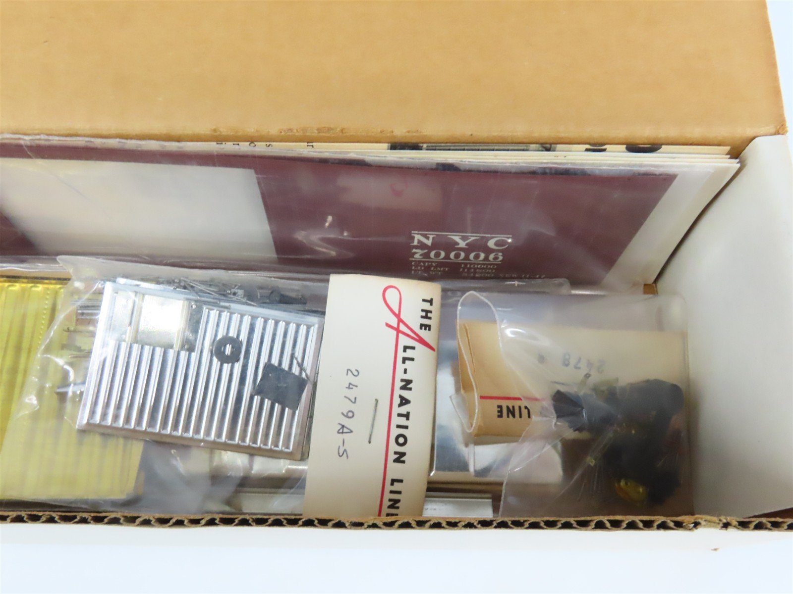 O Scale 2-Rail All-Nation 3681 NYC New York Central 40' Auto Boxcar #70006 Kit