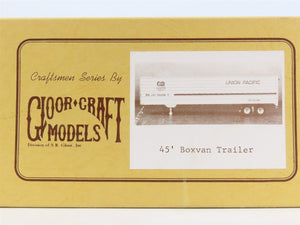 O Scale 2-Rail Gloor Craft 558 Undecorated 45' Box Van Trailer Kit