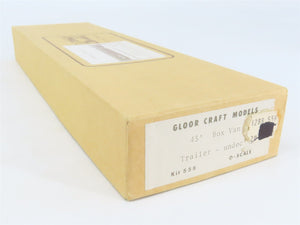 O Scale 2-Rail Gloor Craft 558 Undecorated 45' Box Van Trailer Kit