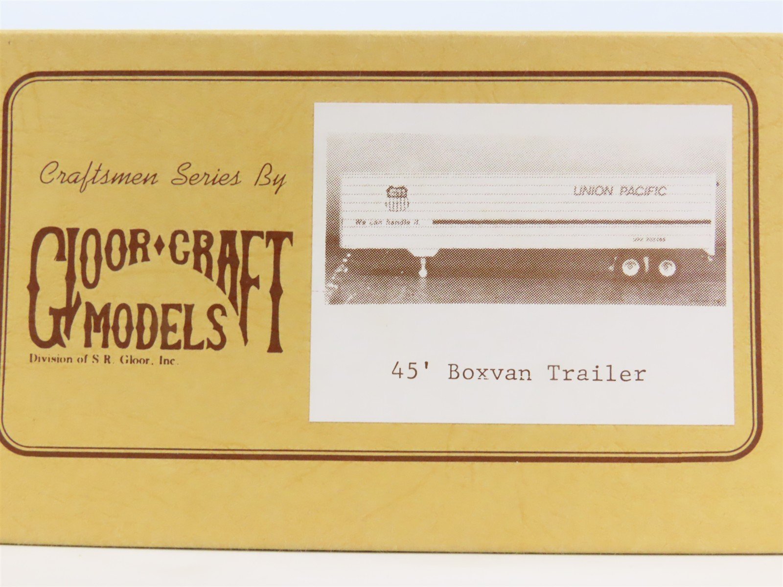 O Scale 2-Rail Gloor Craft 558 Undecorated 45' Box Van Trailer Kit
