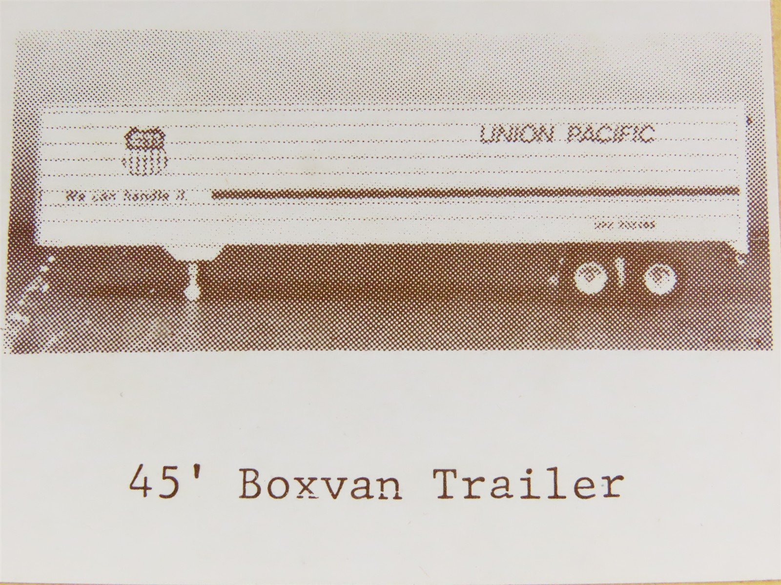 O Scale 2-Rail Gloor Craft 558 Undecorated 45' Box Van Trailer Kit