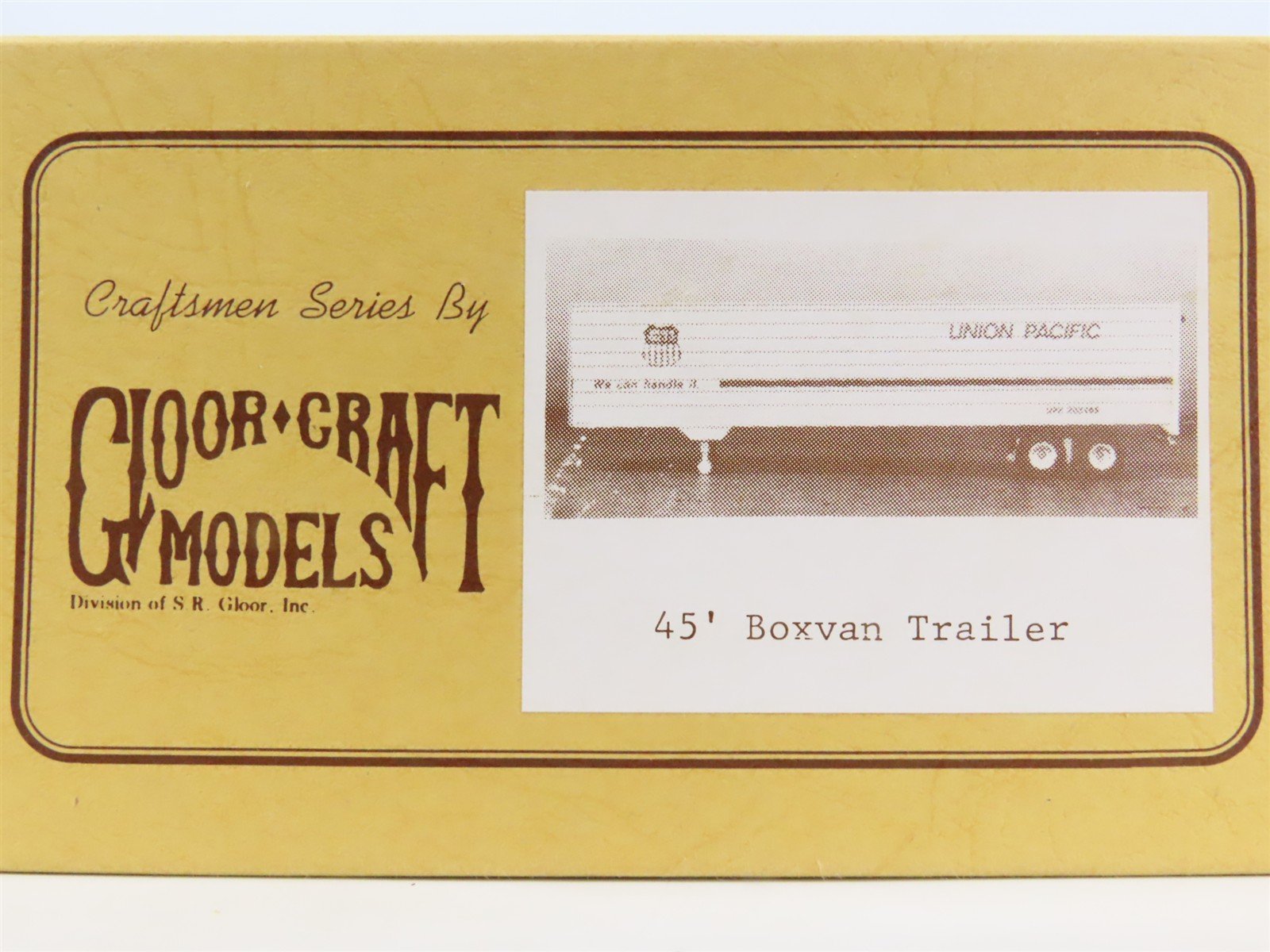 O Scale 2-Rail Gloor Craft 558 Undecorated 45' Box Van Trailer Kit