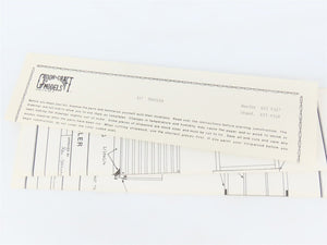O Scale 2-Rail Gloor Craft 558 Undecorated 45' Box Van Trailer Kit