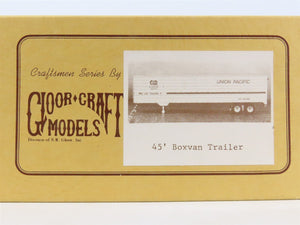 O Scale 2-Rail Gloor Craft 558 Undecorated 45' Box Van Trailer Kit