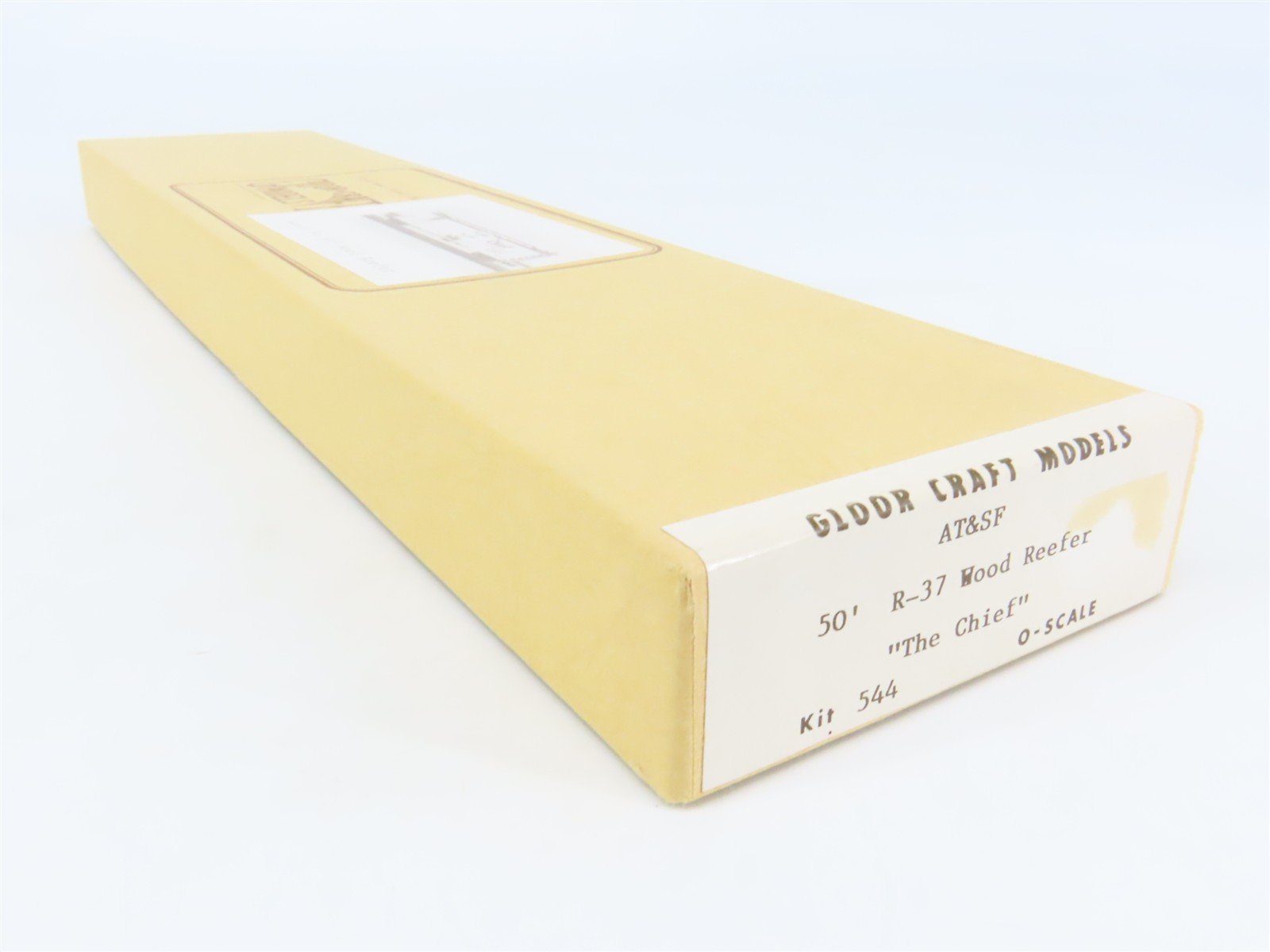 O 2-Rail Gloor Craft 544 SFRD ATSF Santa Fe 50' R-37 Wood Reefer Car #5124 Kit