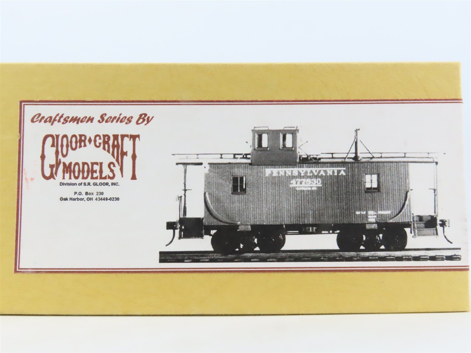 O Scale 2-Rail Gloor Craft 5100 PRR Pennsylvania N6a Caboose Kit