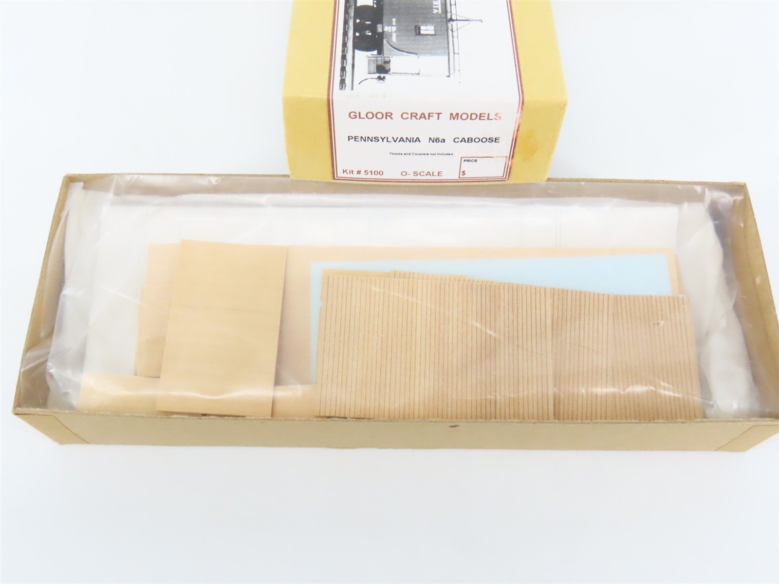 O Scale 2-Rail Gloor Craft 5100 PRR Pennsylvania N6a Caboose Kit