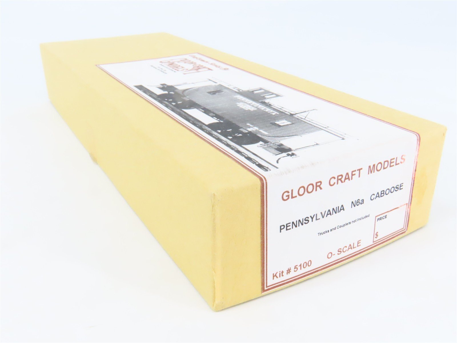 O Scale 2-Rail Gloor Craft 5100 PRR Pennsylvania N6a Caboose Kit