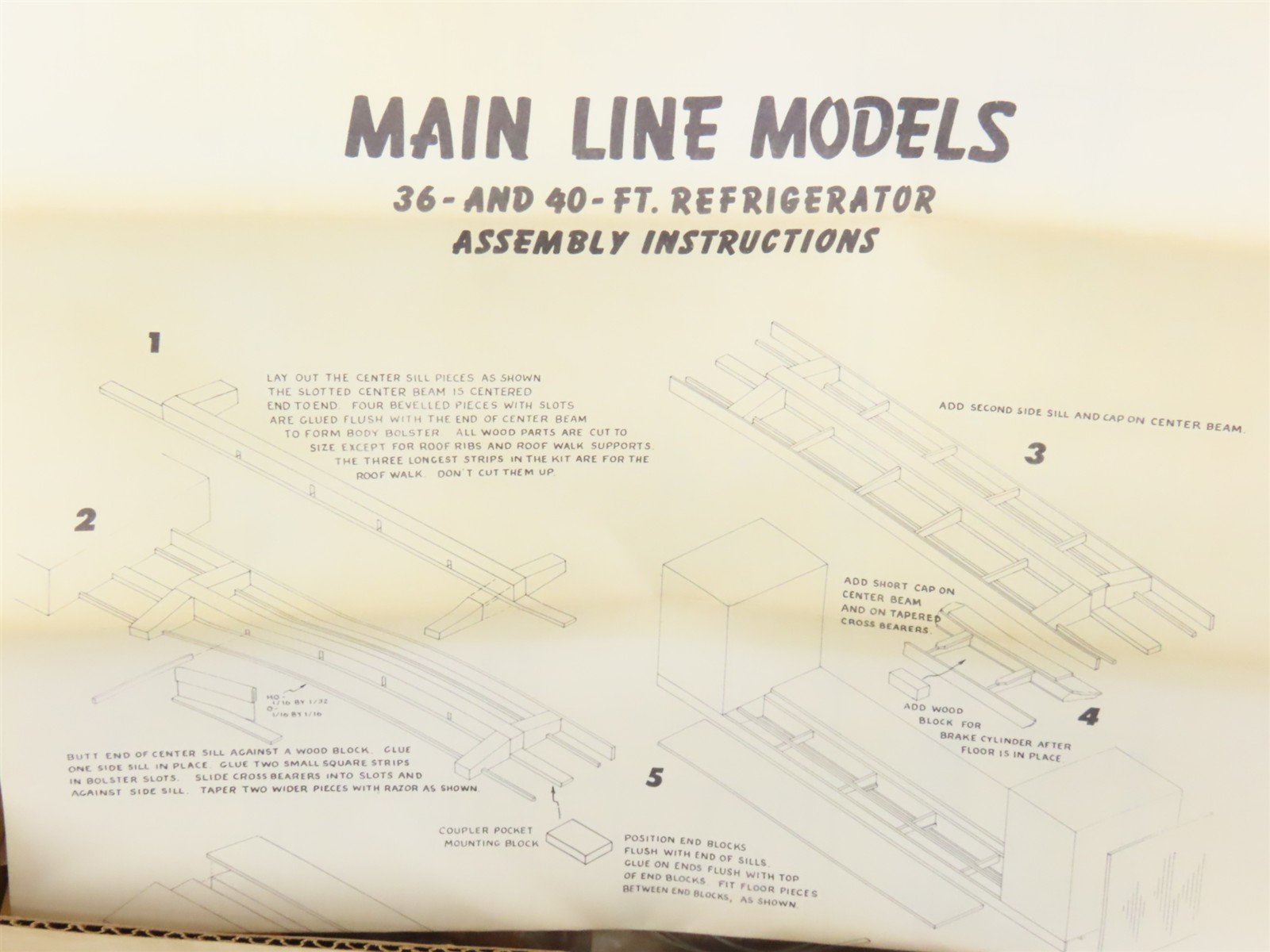 O Scale 2-Rail Mainline Models OR-5 GRLX Old Dutch 36' Wood Reefer Car #7476 Kit