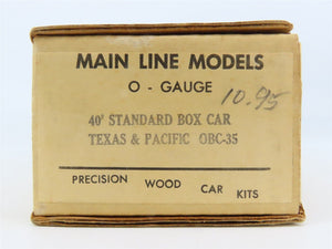 O Scale 2-Rail Mainline Models OBC-35 T&P Texas & Pacific 40' Boxcar #51890 Kit