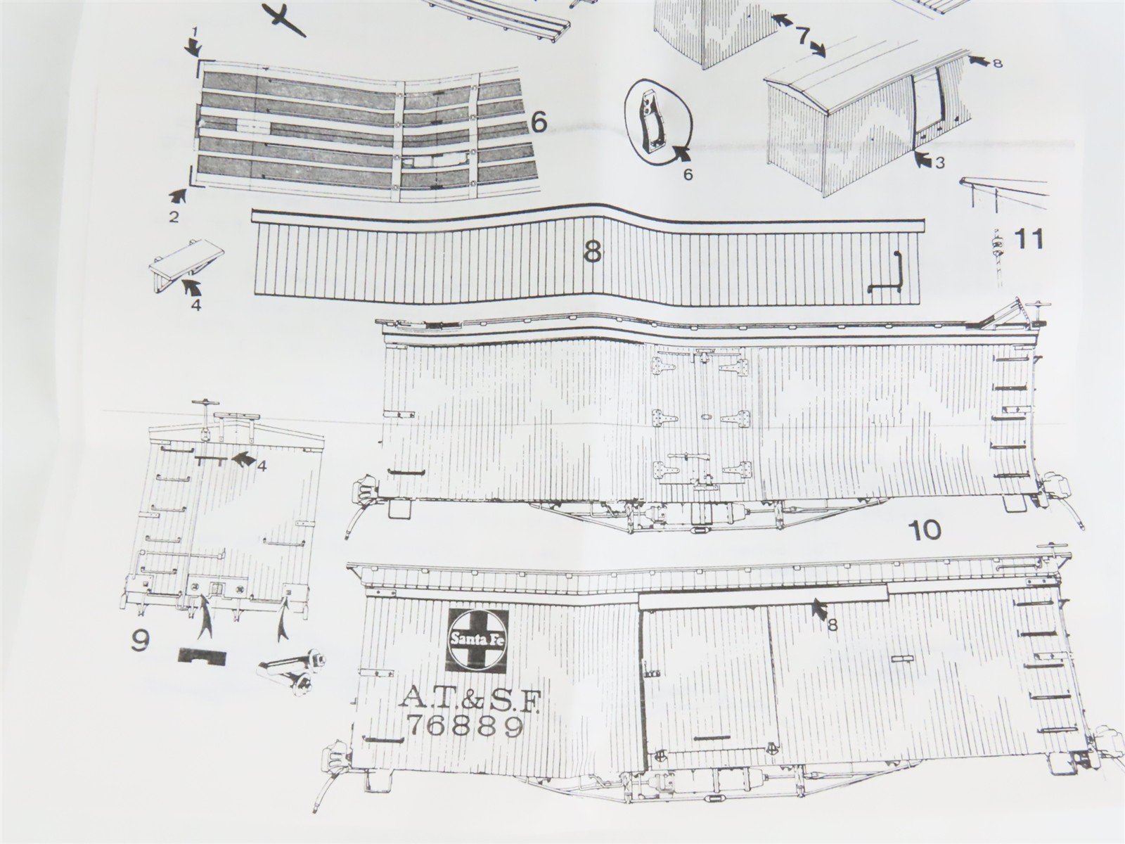 O Scale 2-Rail Mainline Models CNJ Jersey Central 40' Boxcar #39402 Kit