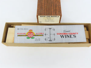 O Scale 2-Rail Mainline Models DR-43 KTX Sonoma County 36' Reefer Car #6014 Kit