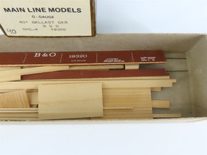O 2-Rail Mainline Models OHC44 B&O Baltimore & Ohio 40' Ballast Car #19320 Kit