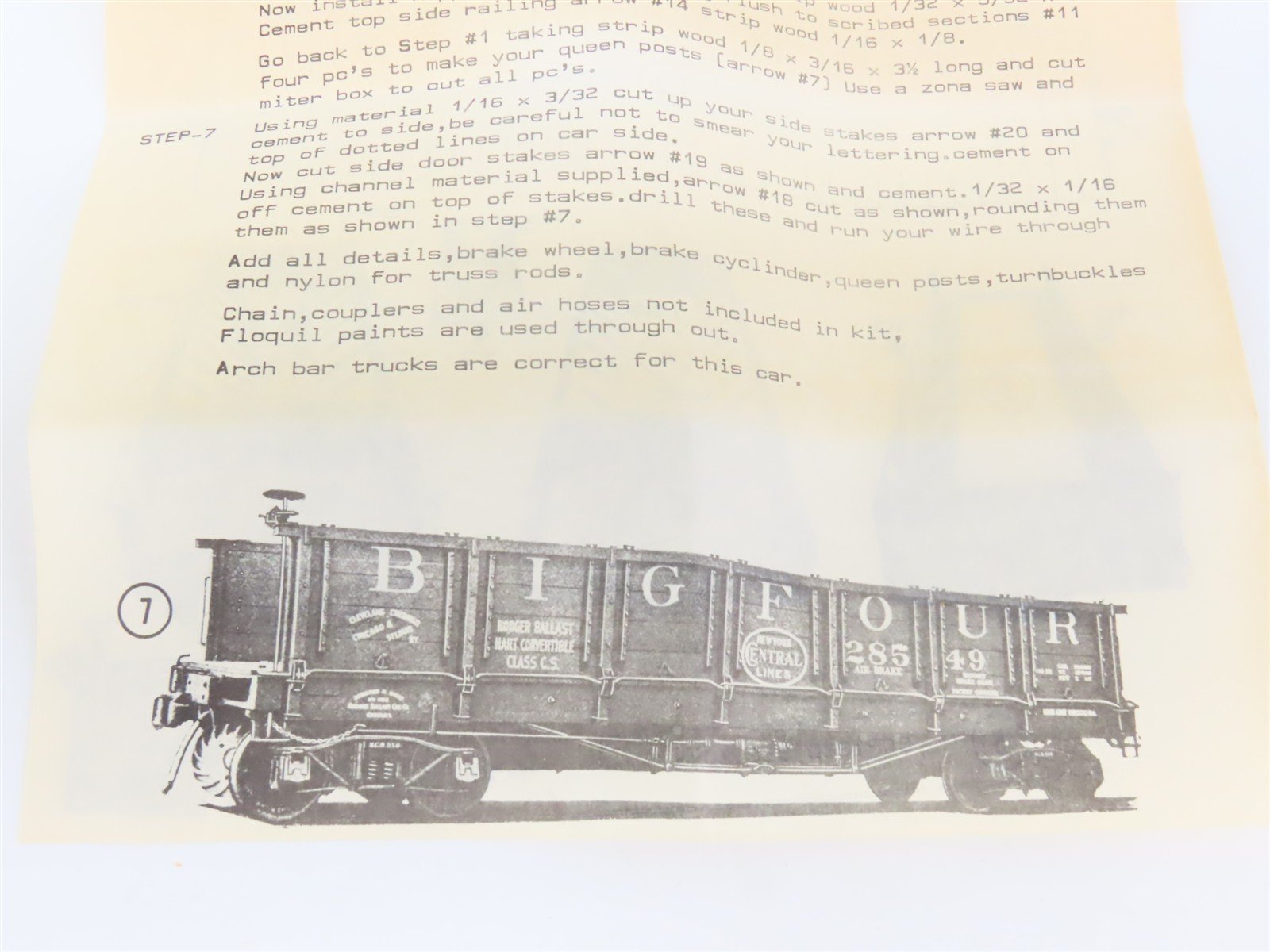 O 2-Rail Mainline Models OHC44 B&O Baltimore & Ohio 40' Ballast Car #19320 Kit