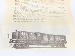 O 2-Rail Mainline Models OHC44 B&O Baltimore & Ohio 40' Ballast Car #19320 Kit