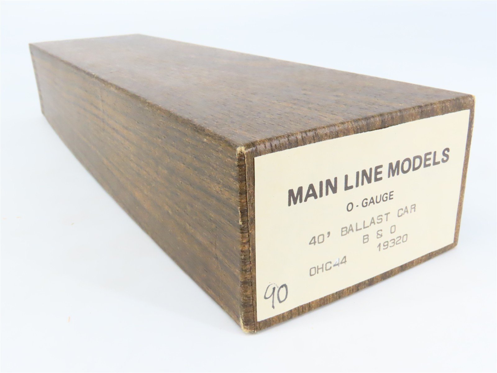 O 2-Rail Mainline Models OHC44 B&O Baltimore & Ohio 40' Ballast Car #19320 Kit