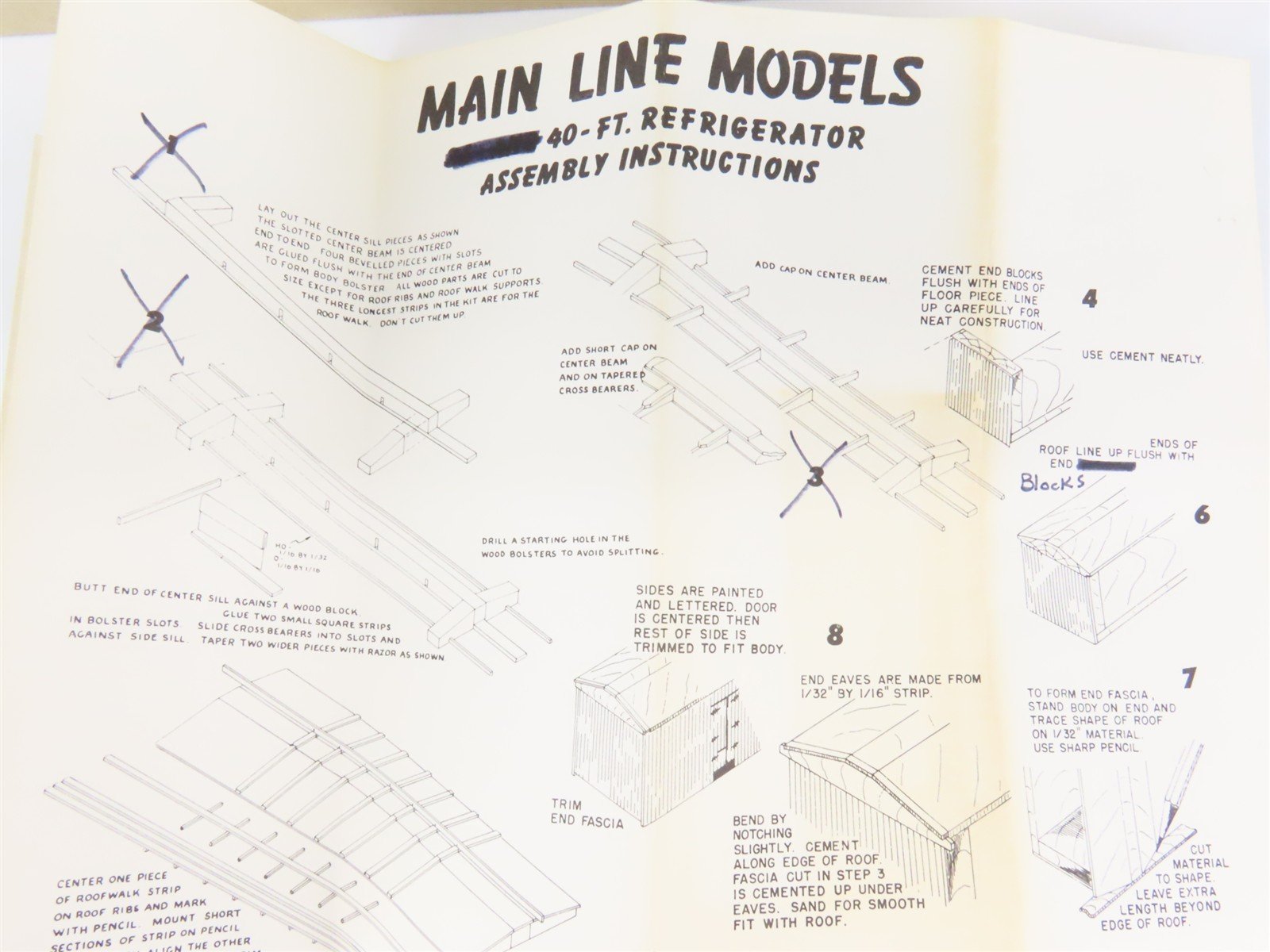 O Scale 2-Rail Mainline Models 675 SFRD Santa Fe 40' Reefer #21757 Kit